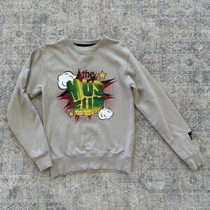 Vintage The Museum Fashion Is Art Sweatshirt XS DC Graphic Y2K Rare!